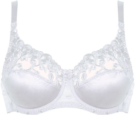 naturana satin and lace bra underwired non padded full cup everyday bras