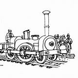 Locomotora Colorear Vapor Tren Antiguo Yodibujo sketch template