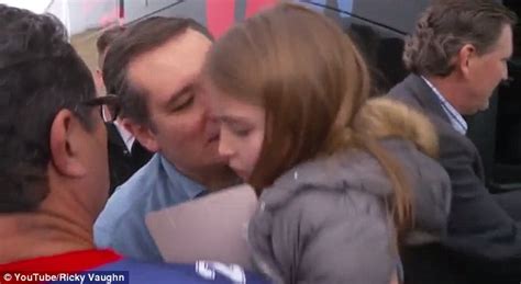 ted cruz freaks when his daughter caroline tries to put a