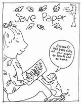 Coloring Paper Save Pages Conservation Saving Kids Printable Education Print Focuses Comments 1082 Sciencekids Coloringpages Nz sketch template