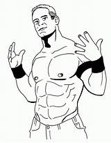 Cena John Coloring Pages Wwe Drawing Colouring Kids Clipart Printable Wrestling Wrestlers Print Book Raw Books Drawings Step Clipartmag Wwf sketch template