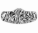 Mask Zebra Face Stripes Cloth sketch template