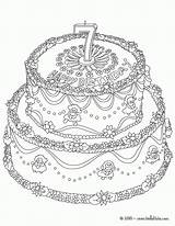 Coloring Cake Pages Birthday Popular sketch template