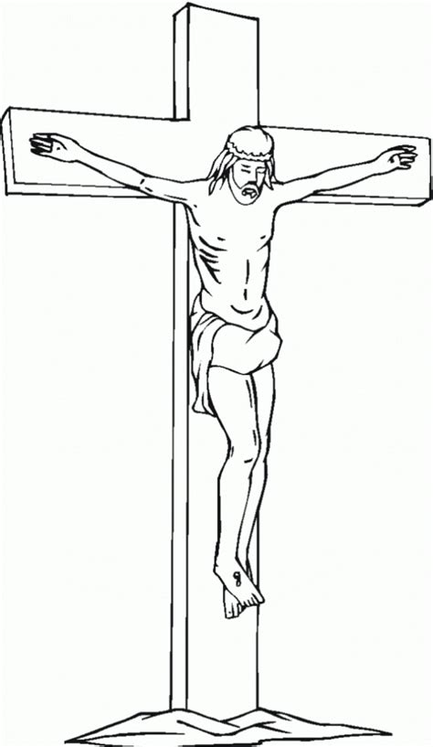 cross coloring pages images kidswoodcrafts cross coloring page