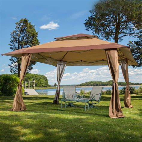 shade    foot instant gazebo canopy tent outdoor patio shelter open box ebay