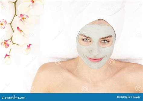 facial mask stock image image  health luxury beautician
