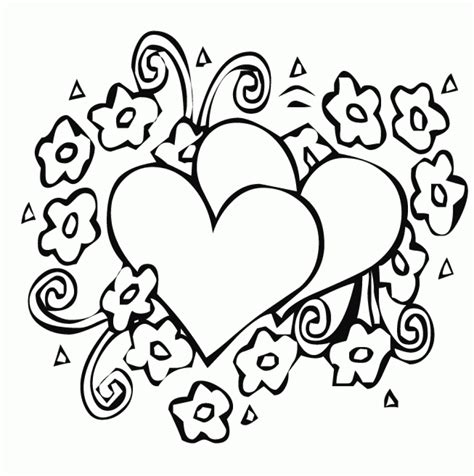 simple hearts coloring pages  print  preschoolers vjor