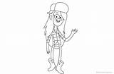 Falls Wendy Gravity Pages Coloring Printable Color Kids sketch template