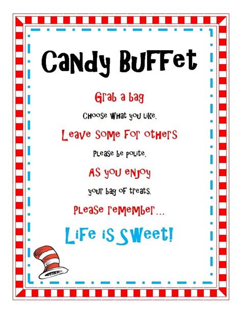 quotes for candy buffet table quotesgram