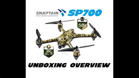 snaptain sp brushless  camera drone overview youtube
