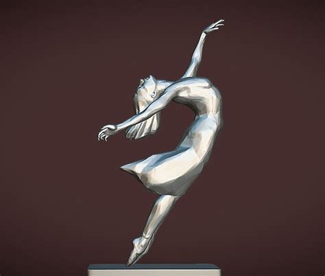 Dance Silver Sculpture Of Dancer 3d Model 3d Printable Cgtrader