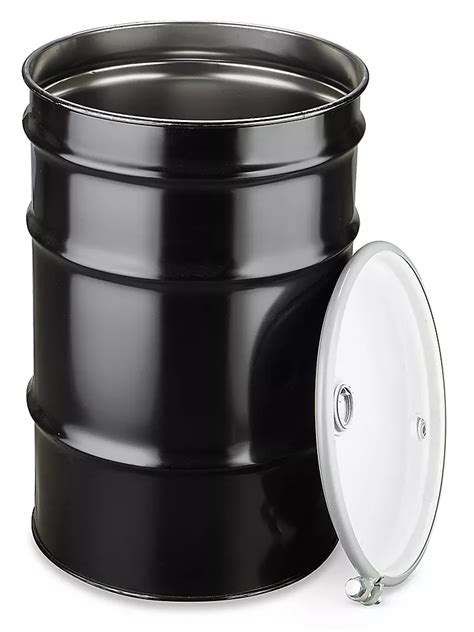 steel drum  lid  gallon open top unlined   uline