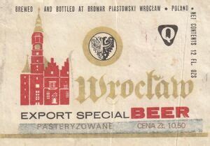drink label wroclaw beer export special browar wroclaw polandcolpl beer