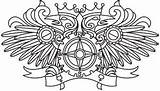 Steampunk Eagle Headed Double Choose Board Coloring sketch template