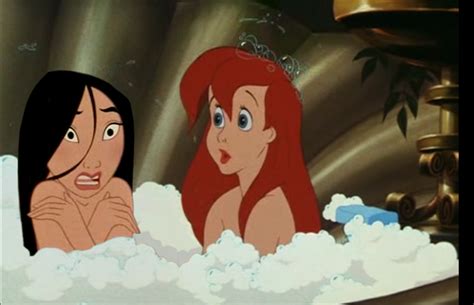 Mulan And Ariel Bath By Lililou33 On Deviantart