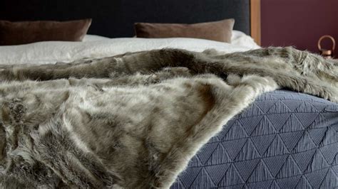 wild mink faux fur throw throws blankets natural bed company