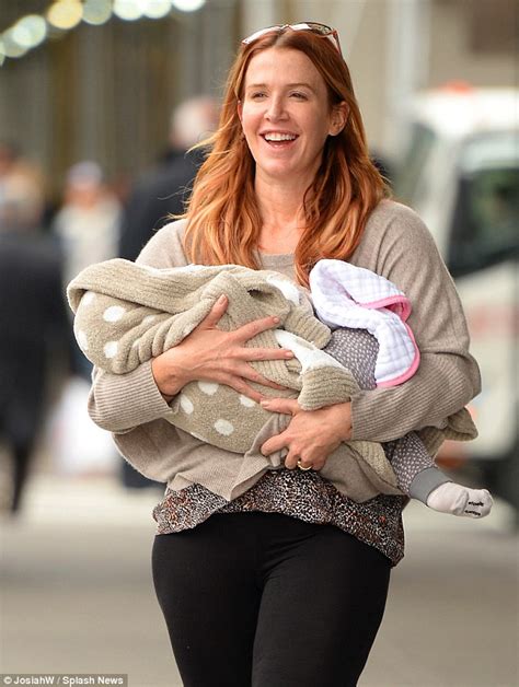 beaming poppy montgomery shows off gorgeous lookalike
