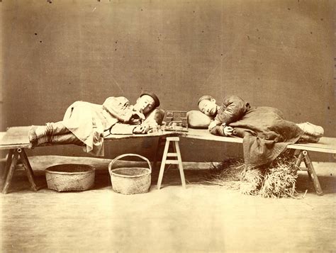 photo opium smokers royal asiatic society  collections