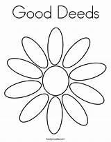Coloring Good Deeds Daisy Petals Built California Usa sketch template