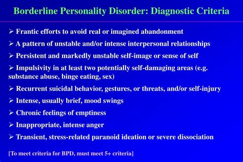 ppt chapter 12 borderline personality disorder kim l