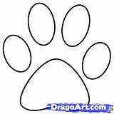 Paw Print Dog Coloring Drawing Clipart Draw Paws Step Pages Getcolorings Color Animals Bear Create Dragoart Visit Printable sketch template