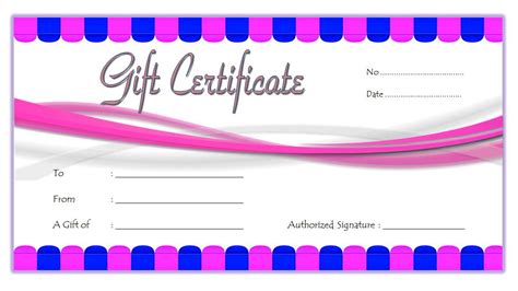 nail salon gift voucher template  printable  gift certificate