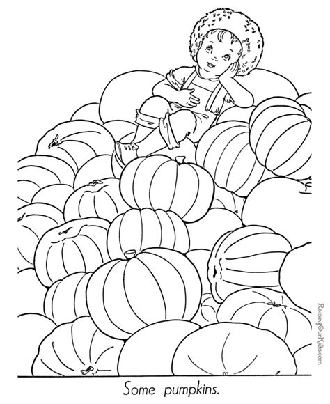 printable autumn  fall coloring page