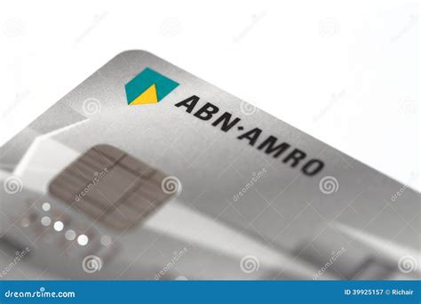abn amro credit card editorial photography image  card