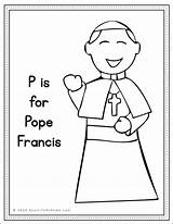 Pope Catholic sketch template