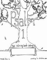 Psalm Coloring Pages Children Kids Bible Sheets Printable Sunday School Ministry Book Colouring Color Board Fruit Spirit Print Sheet Verse sketch template