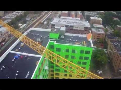 eleven  topped   oak park drone   high rise  construction youtube