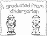 Graduation Coloring Pages Freebie Kindergarten sketch template