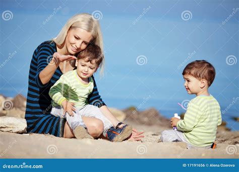 family leisure stock photo image  brothers motherhood