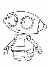 Robot Coloring Pages Cartoon Robots Drawing Kids Rob Printable Clipart Colouring Girls Color Drawings Boyama El Printables Getdrawings Library Choose sketch template