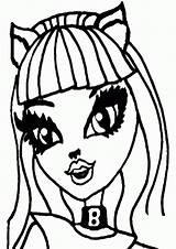 Coloring Pages Catty Noir Monster High Library Coloringhome sketch template