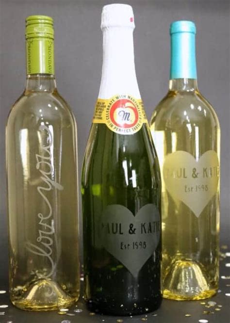 How To Make A Personalized Etched Glass Wine Bottle
