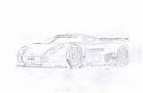Koenigsegg Agera Coloring Pages Drawing Template Sketch Sheet Car sketch template