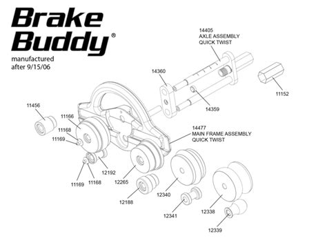 tapco brake buddy replacement parts  upper  groove roller  ebay
