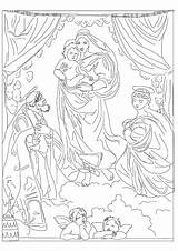 Coloring Pages Madonna Raphael Getcolorings Printable Sistine sketch template