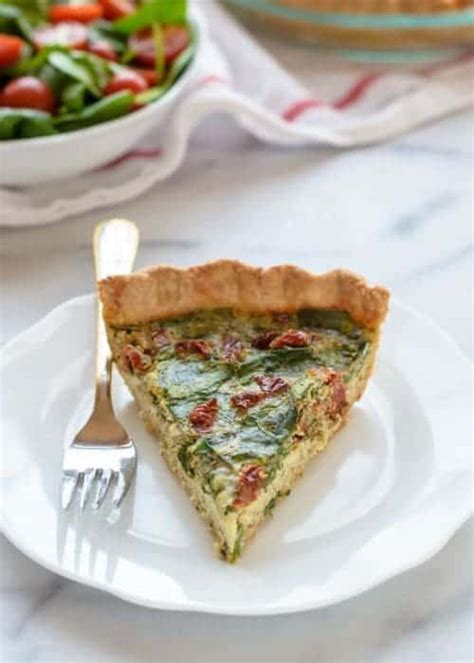 Pesto Quiche With Sundried Tomatoes {easy Healthy }