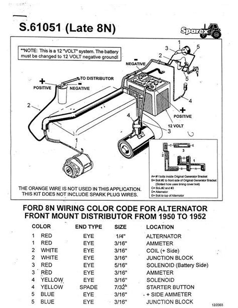 wiring diagram  ford tractor  volt