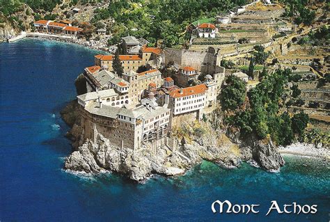 journey  postcards mount athos greece
