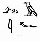 Hieroglyphics Jeroglíficos Hieroglyphen Ultracoloringpages Nachmalen Vippng sketch template