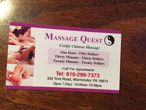 great service   great price review  massage quest warminster