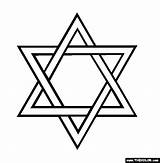 Star David Coloring Jewish Zionism Cliparts Hanukkah Pages Cross Jews Against Symbol Pentagram People Badge Khazar Shield Jugendweihe Vrs Origins sketch template