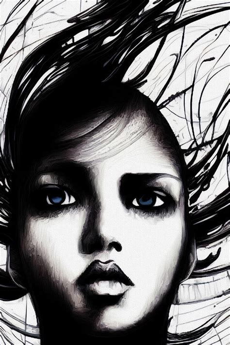 Blue Eyed Girl Digital Art By Michelle Hoffmann Fine Art America