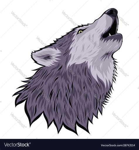 howling wolf head
