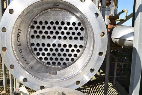 sq ft yula stainless steel shell tube heat exchanger     surplus