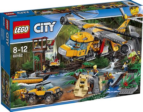 lego city  jungle air drop helicopter amazoncouk toys games