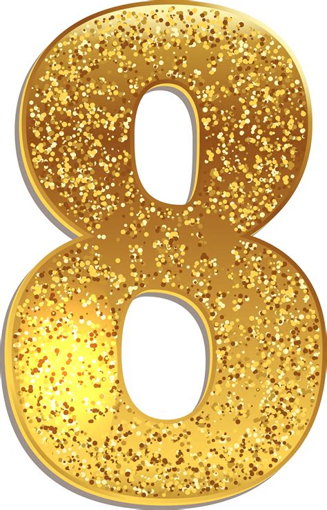 number  gold shining png clip art image gold numbers png png image